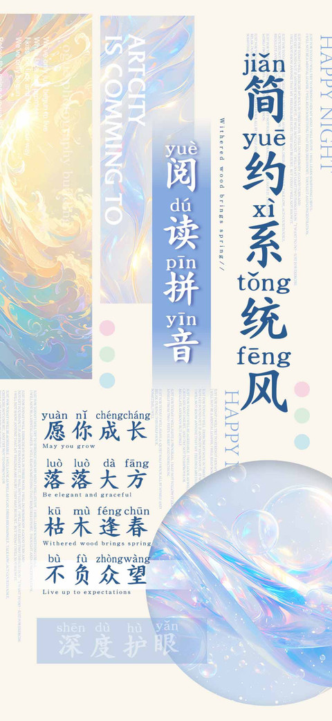 简约系统风阅读拼音 preview