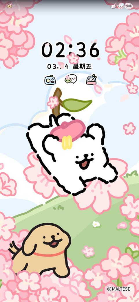 线条小狗 樱花来信 preview