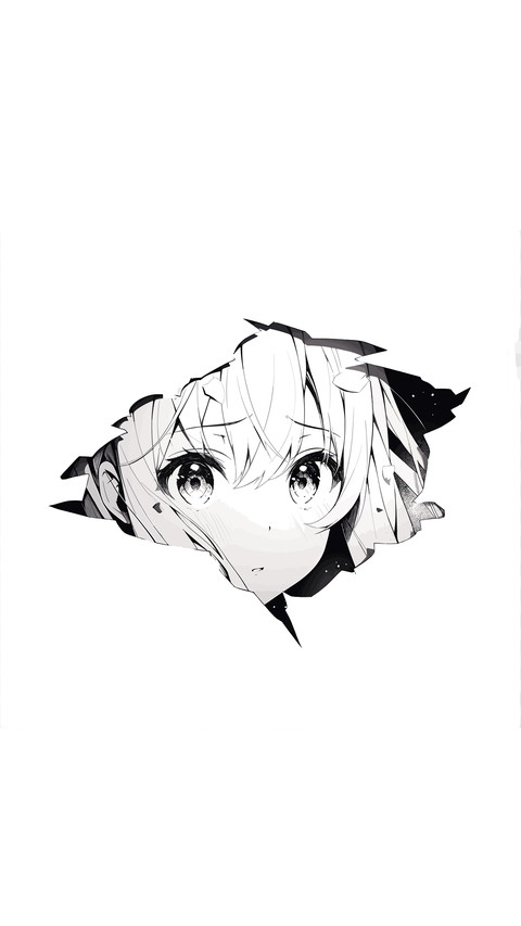 Anime girl cut preview
