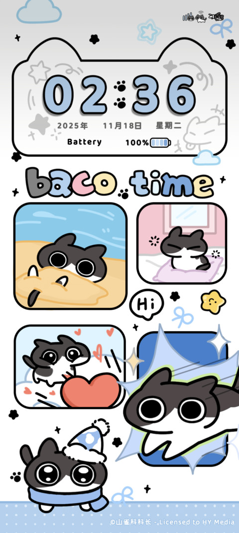 Baco猫多彩拼格 preview