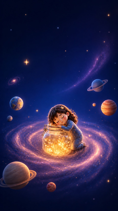 Cosmic Girl in the Galaxy preview