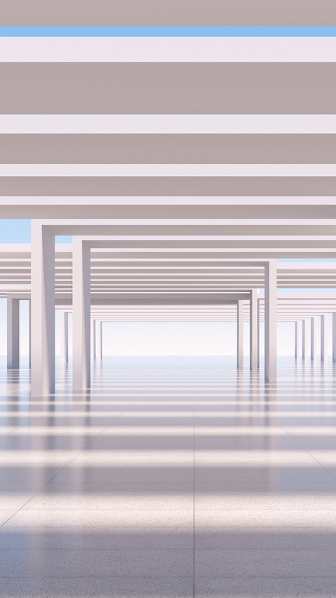 3d abstract block space preview