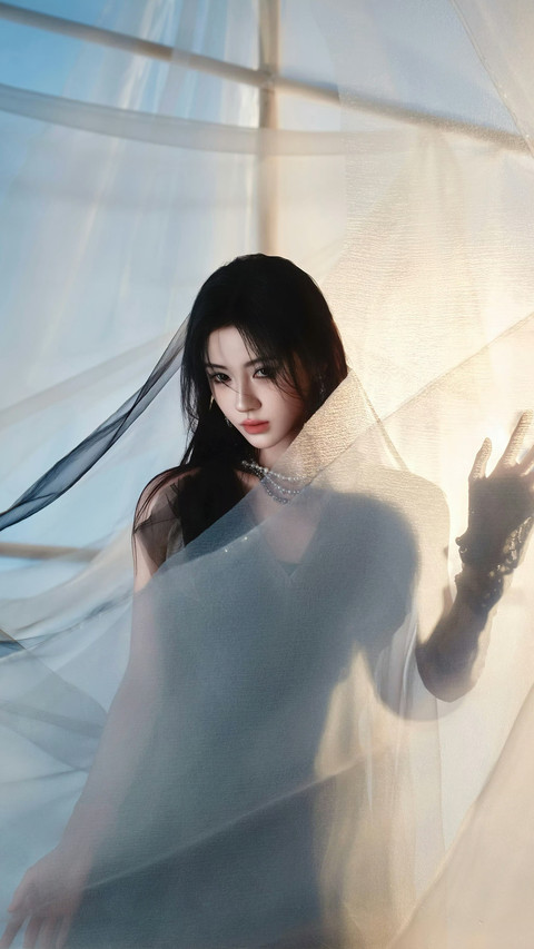黑纱女王鞠婧祎 preview