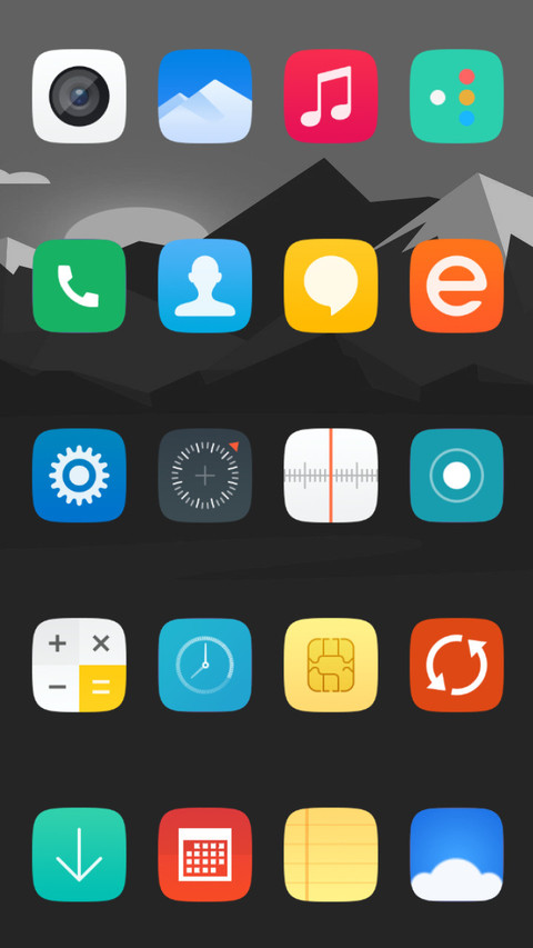 black galaxy ui preview