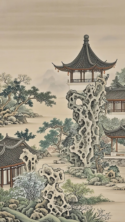 丹青勾勒，庭院清幽 preview