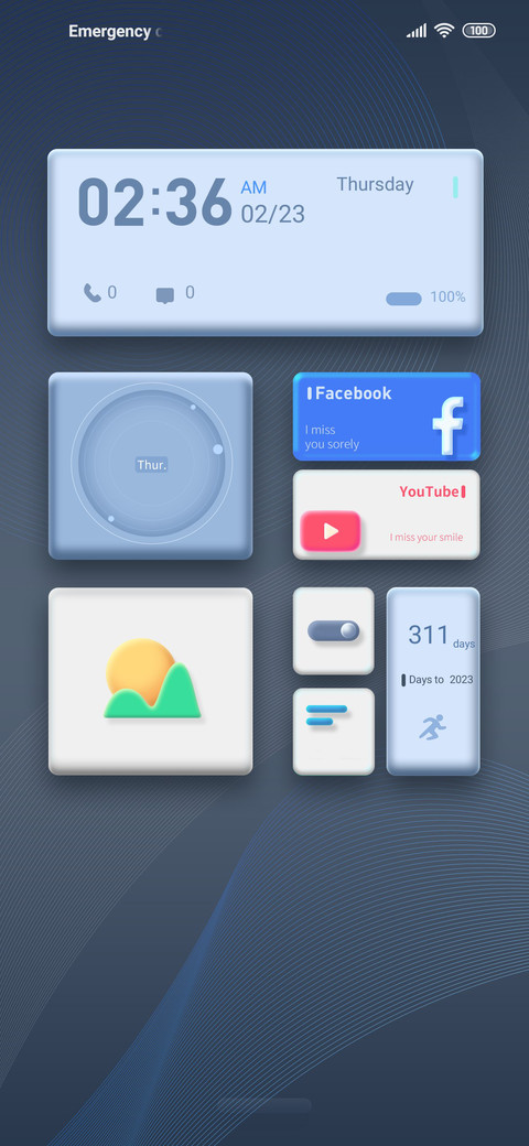 Simple Blue preview