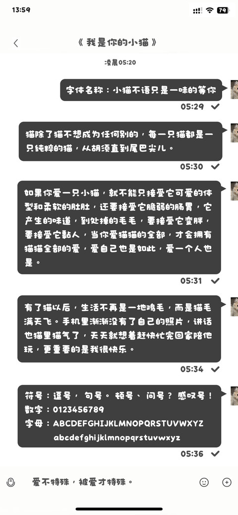 小猫不语只一味等你 preview