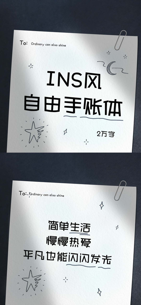 INS风自由手账体 preview