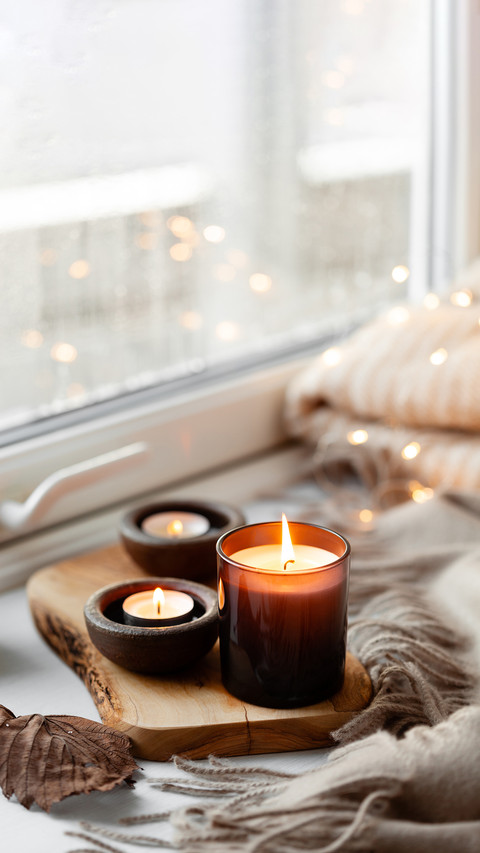 Warm cozy window arrangement preview