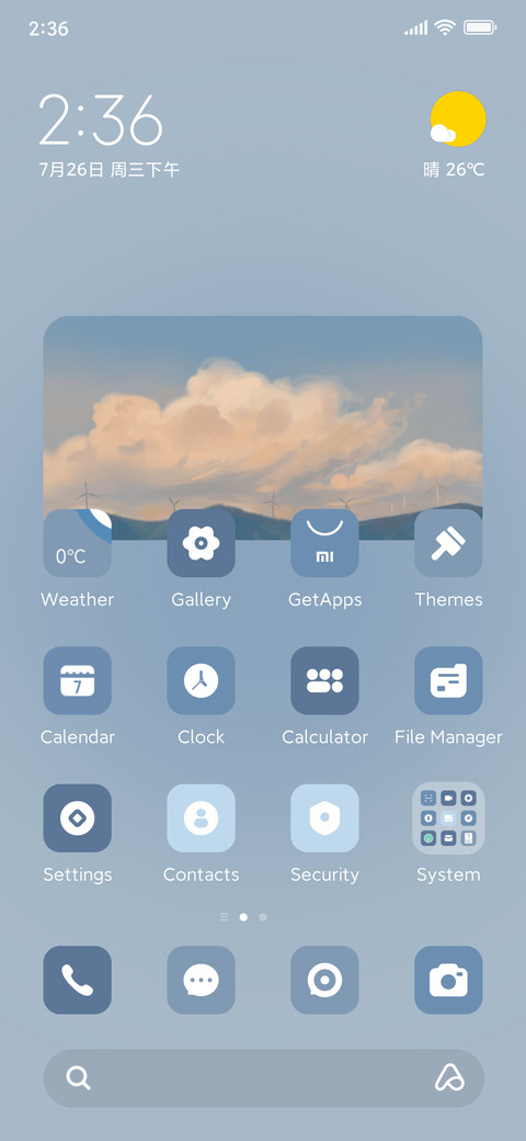 Blue components preview
