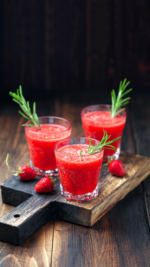 Strawberry Smoothie with rosemary preview