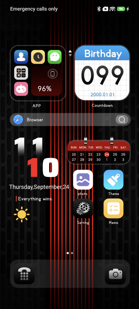 Business Red OS preview
