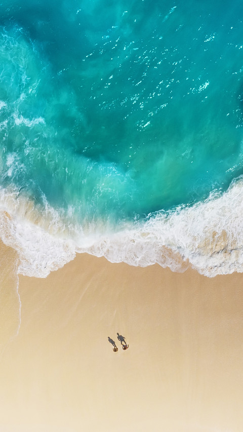 Turquoise Water Background from Top View preview