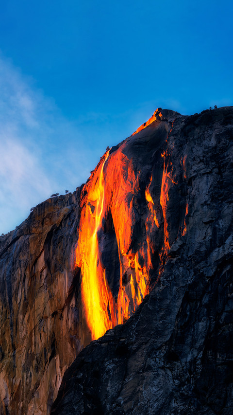 A waterfall like fire preview
