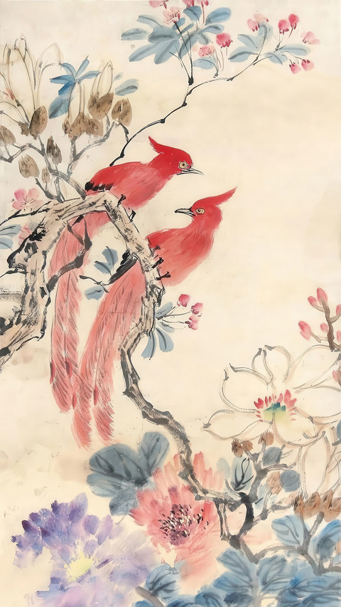 国画里的花鸟深情 preview