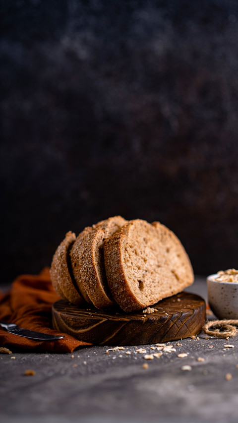 Sliced German rye bread preview