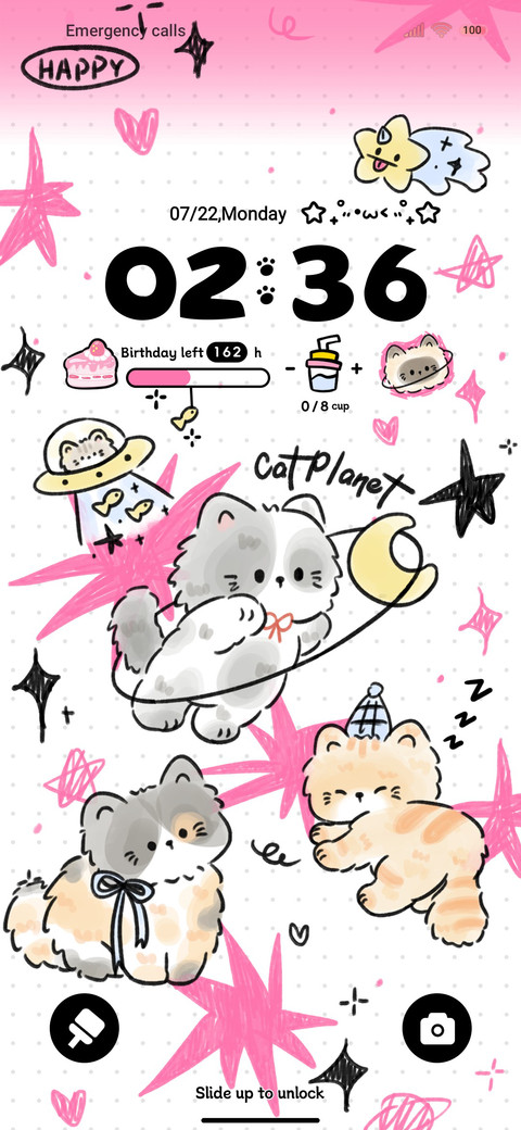 Cute doodle cat preview