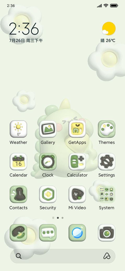 Green Dino 3D preview