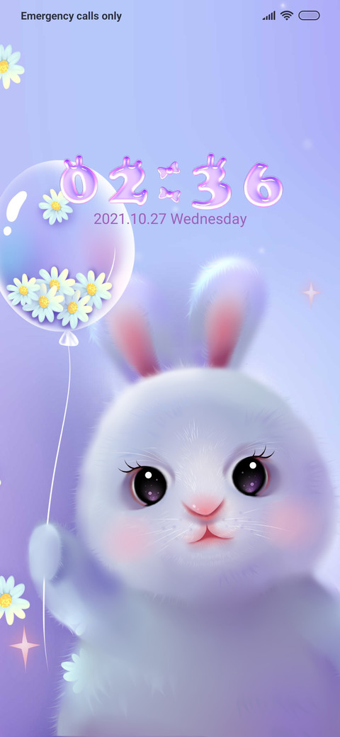 Cute bunny miui theme