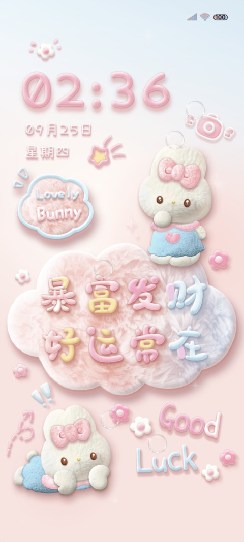 心动兔兔发财毛绒 preview