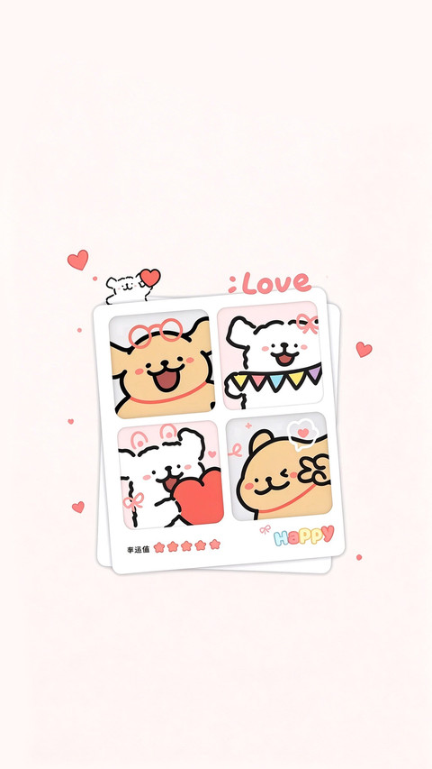 可爱卡通插画壁纸-锐景创意 preview