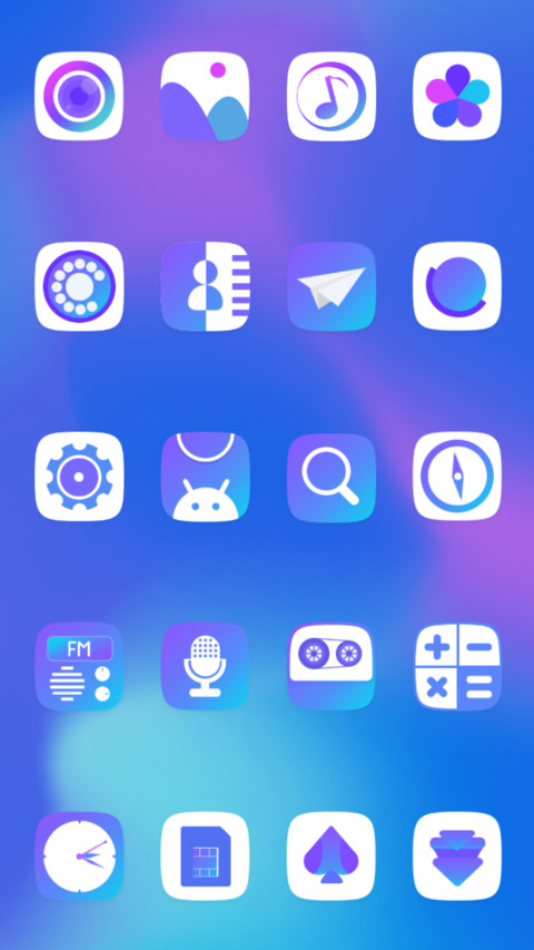 Gradual blue preview