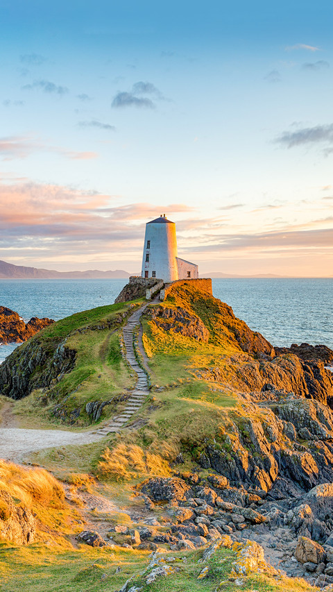 Sunset at Ynys Llanddwyn island on the coast of Anglesey preview