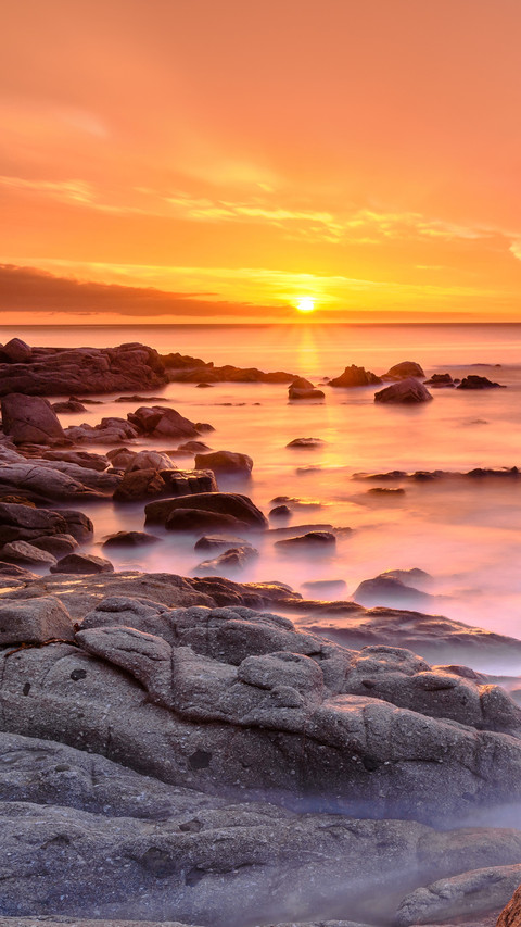 Golden sunrise at the Sea preview