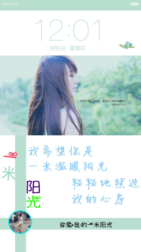 一米阳光（超美自由桌面+多锁屏+全图标） preview