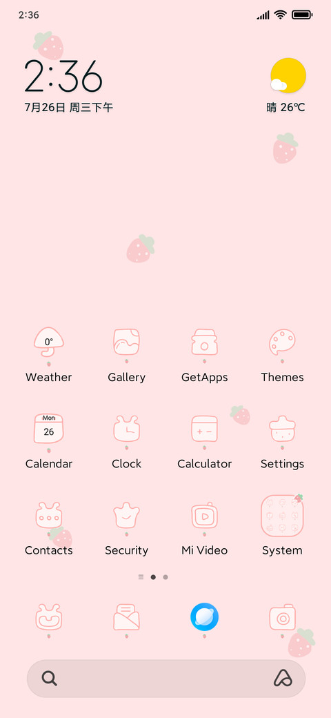 Pink strawberry preview