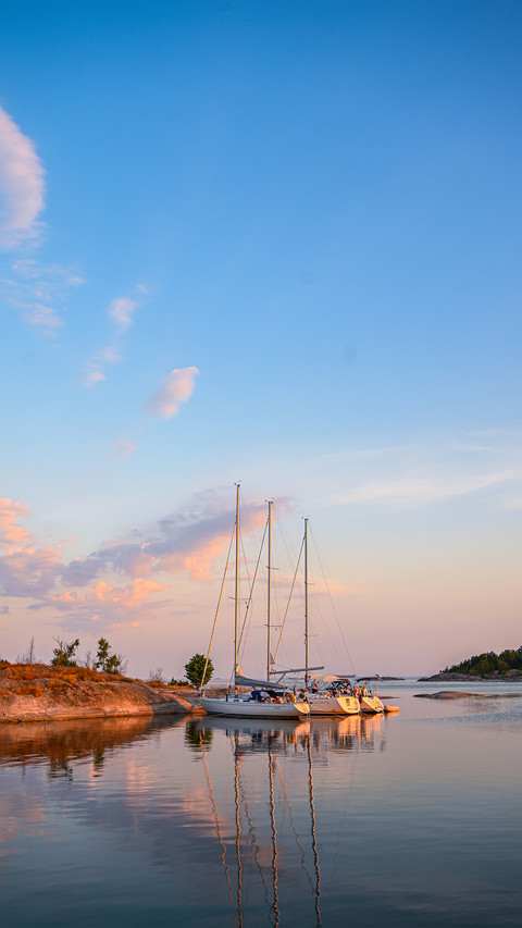 A ship at sunset preview