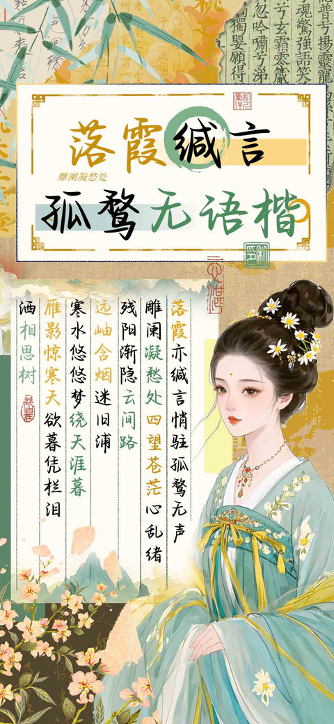 落霞缄言孤鹜无语楷 preview