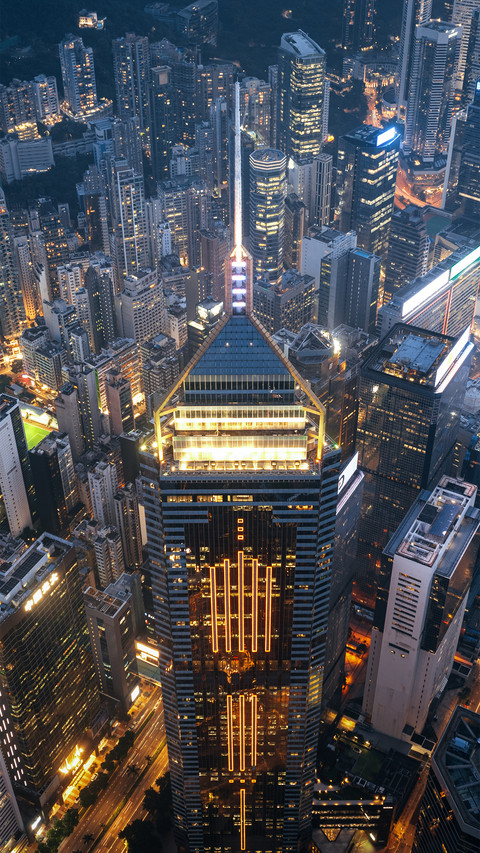 Aerial view of highrise buildings preview