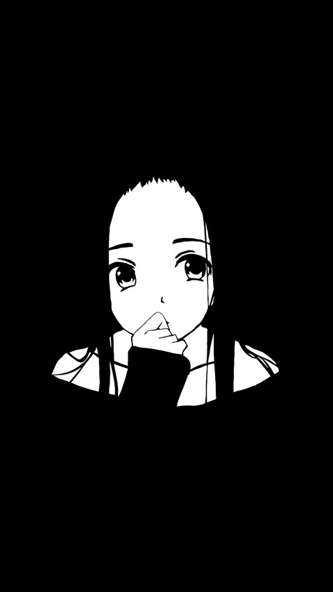 Black and white anime girls preview