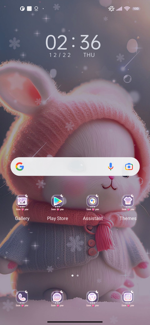 Romantic Rabbit miui theme