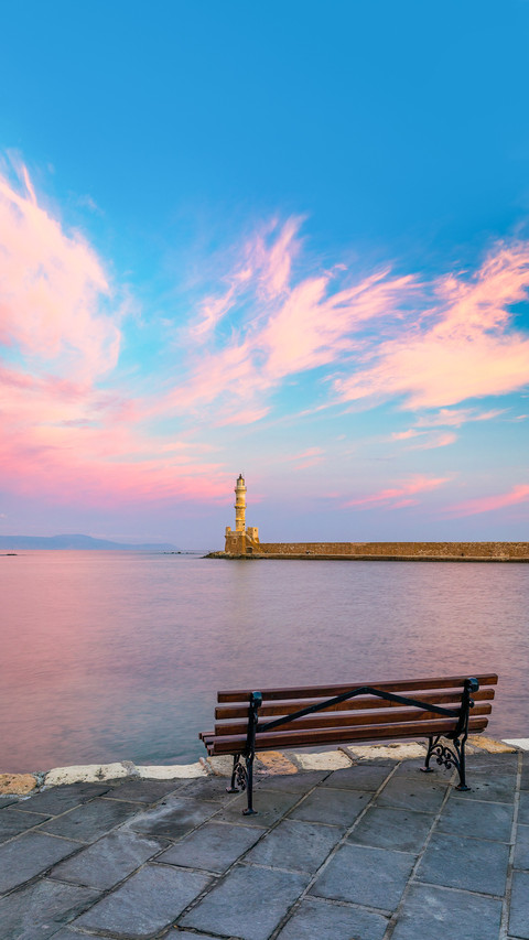 Old venetian lighthouse in Chania preview