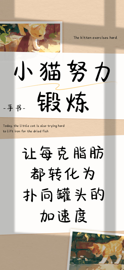 小猫努力锻炼 preview
