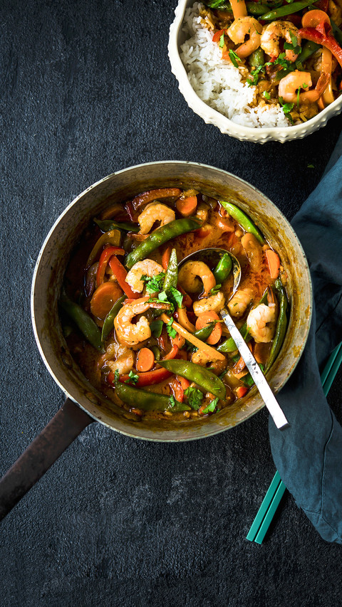 Thai curry shrimp preview