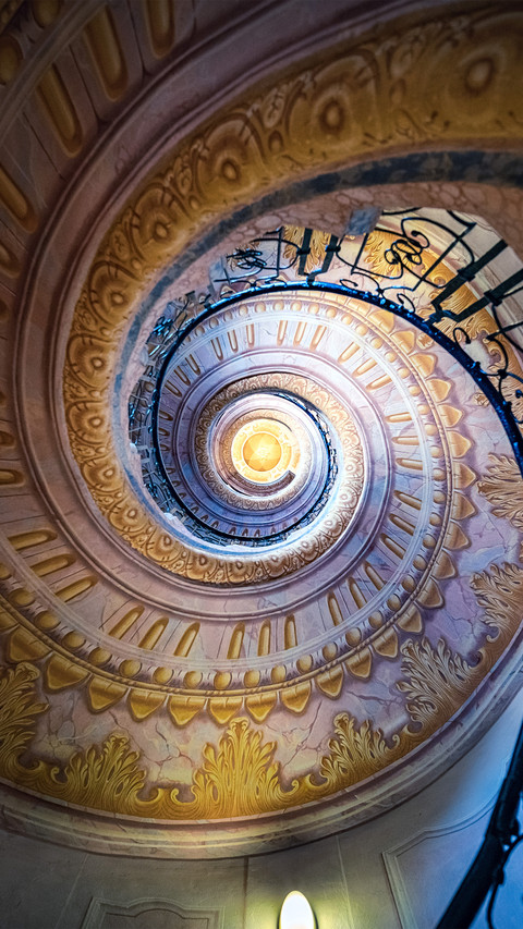 Indoor staircase of the monastery preview