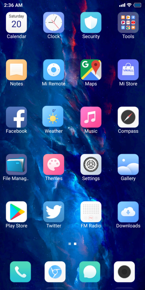 Blue Ring Ottoman  miui theme