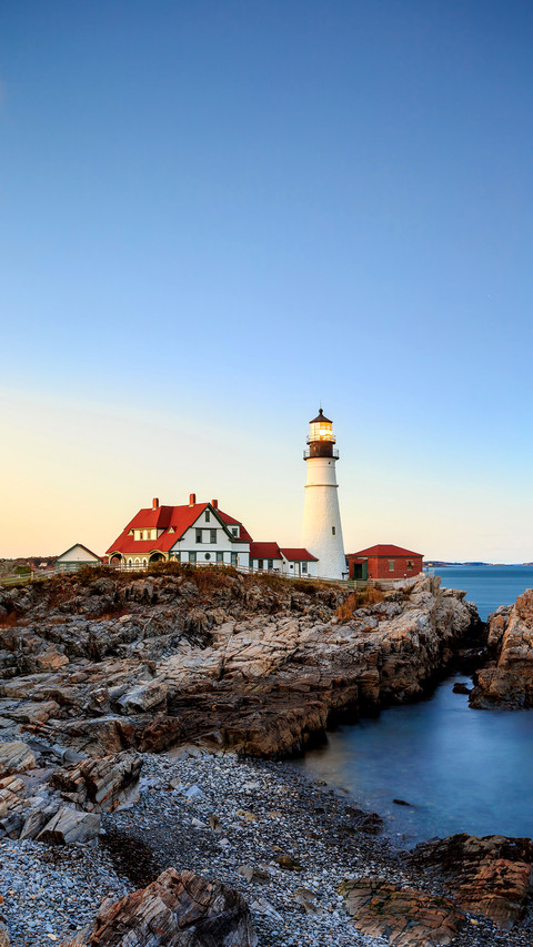 The Portland Head Light At Sunset, Portland, preview