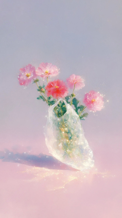一朵花开植物插画-锐景创意 preview