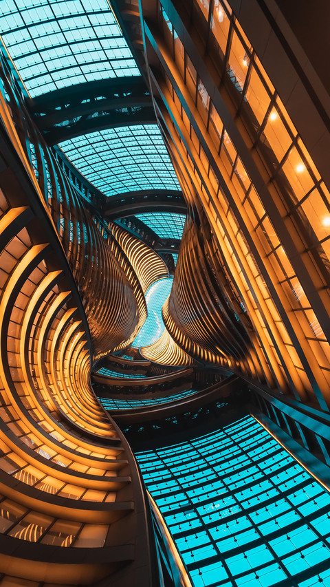 A futuristic alien building preview