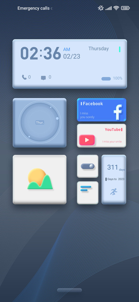 Simple Blue preview