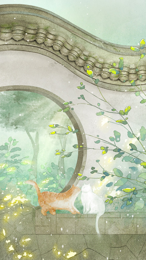 Chinese Style Courtyard Illustration preview