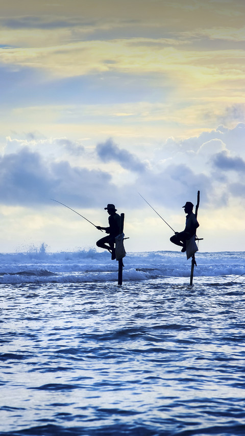 Men Fishing on Stilts preview