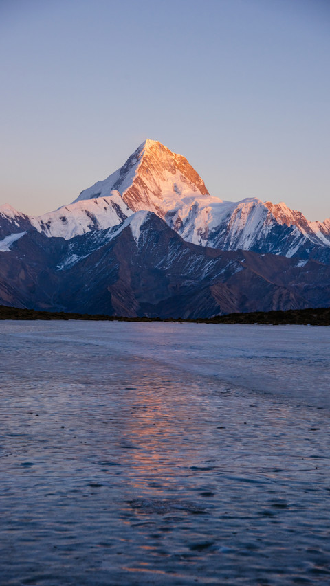 Majestic Mountain Under Sunset Glow preview