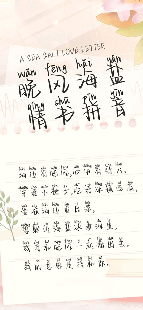 晚风海盐情书拼音 preview