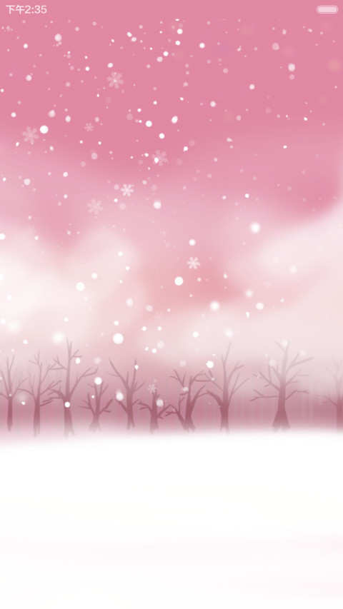  萌星球+雪花动态 花花姑娘遇见初雪（功能锁屏+音乐界面+自由桌面） preview
