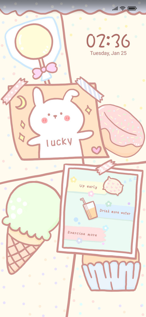Cute bunny notes preview